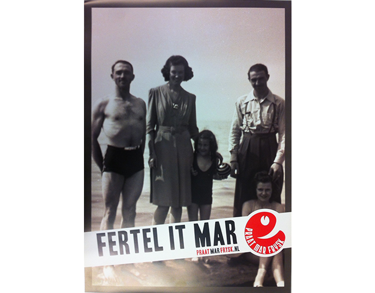 Praat mar Frysk - Poster Fertel it mar