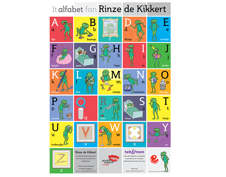 Praat mar Frysk - Poster Rinze de Kikkert Praat mar Frysk - Poster Rinze de Kikkert